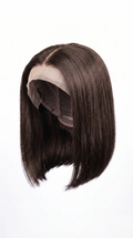 Aichabelle Silky Smooth Shoulder Length Wig — brown mannequin view