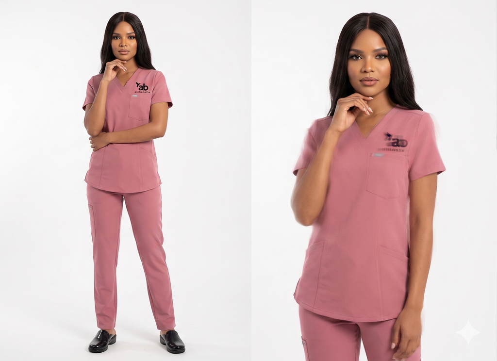Aichabelle Straight Long Silky Wig — multi-view composition