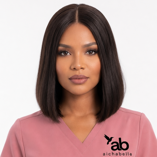 Aichabelle Silky Smooth Shoulder Length Wig — 16-inch loose body wave, lace front